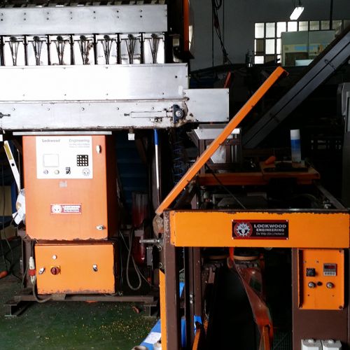 Vista de máquina de envasado